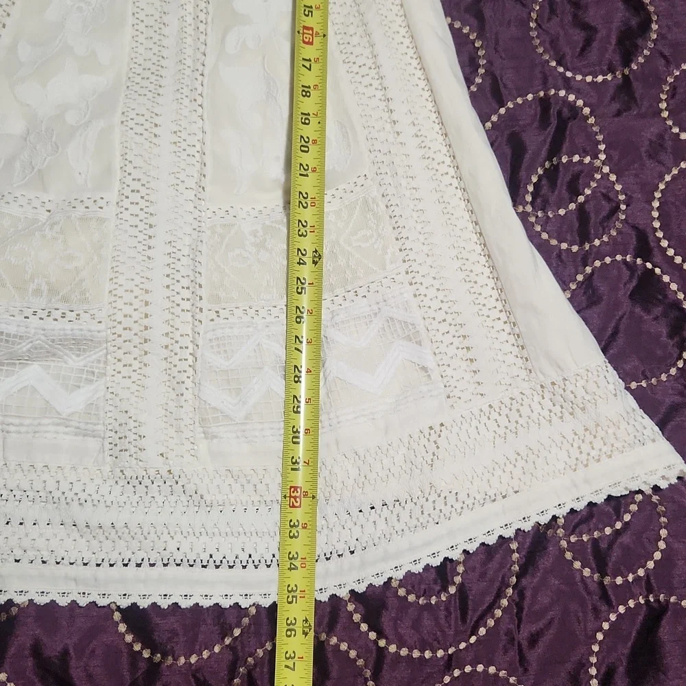 ANTHROPOLOGIE VANESSA VIRGINIA OF ANTHROPOLOGIE WOMEN'S DRES  IVORY LACE. Size 6 - Picture 11 of 11